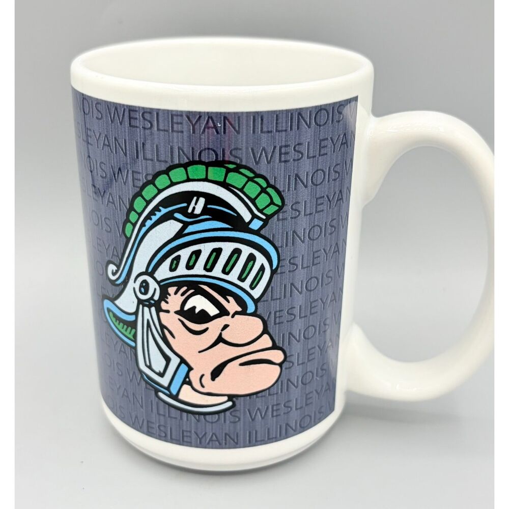 Vintage 1990s Illinois Wesleyan University Tommy Titan Coffee Mug IWU